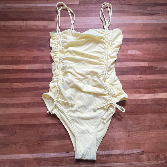 Cyn & Luca Women's Drawstring strap One Piece, yellow small - Picture 1 of 9